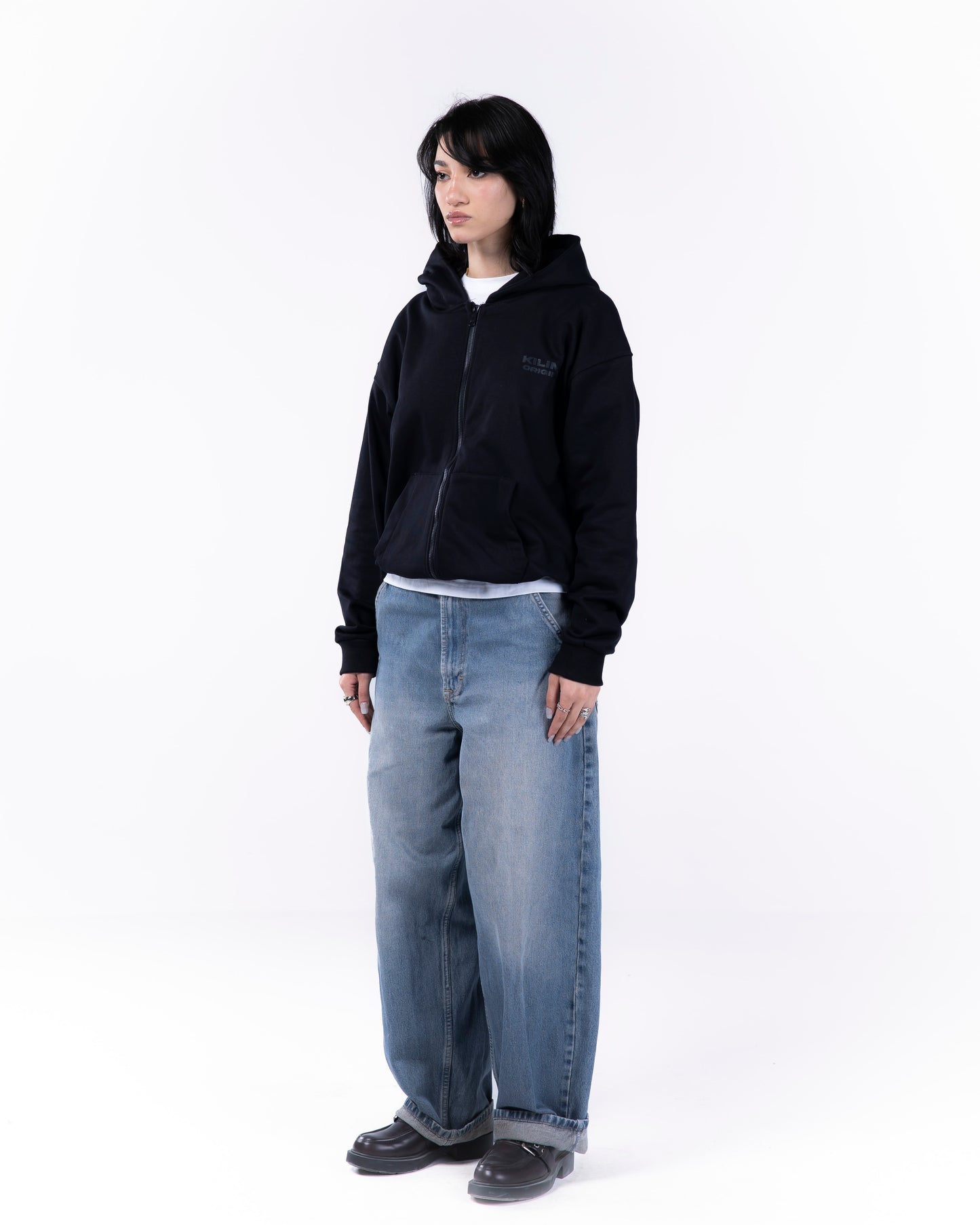 ALL BLACK ORIGINALS ZIP-UP